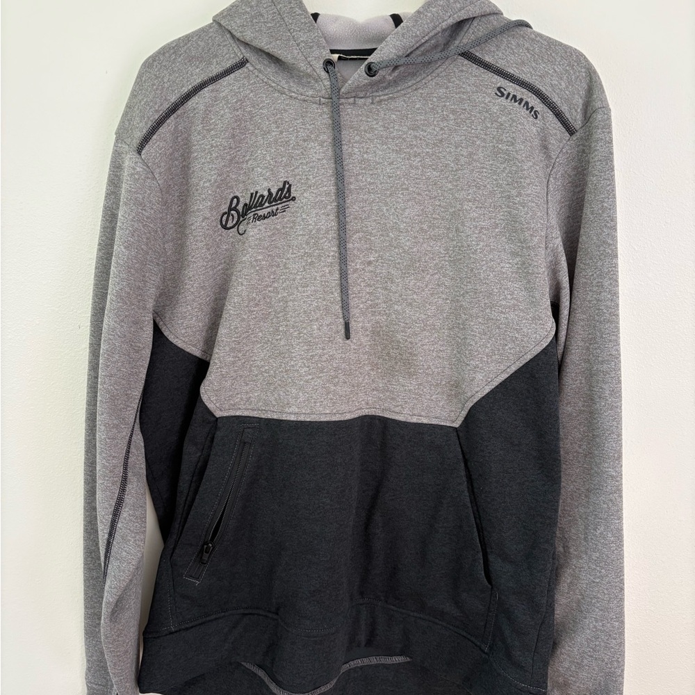 Simms Men's Grey Two-Tone Hoodie